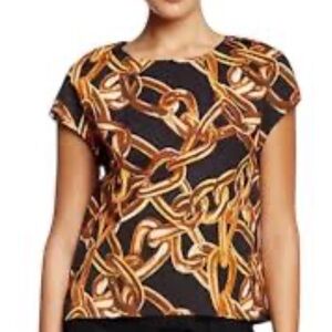 Trina Turk Carola cap sleeve blouse